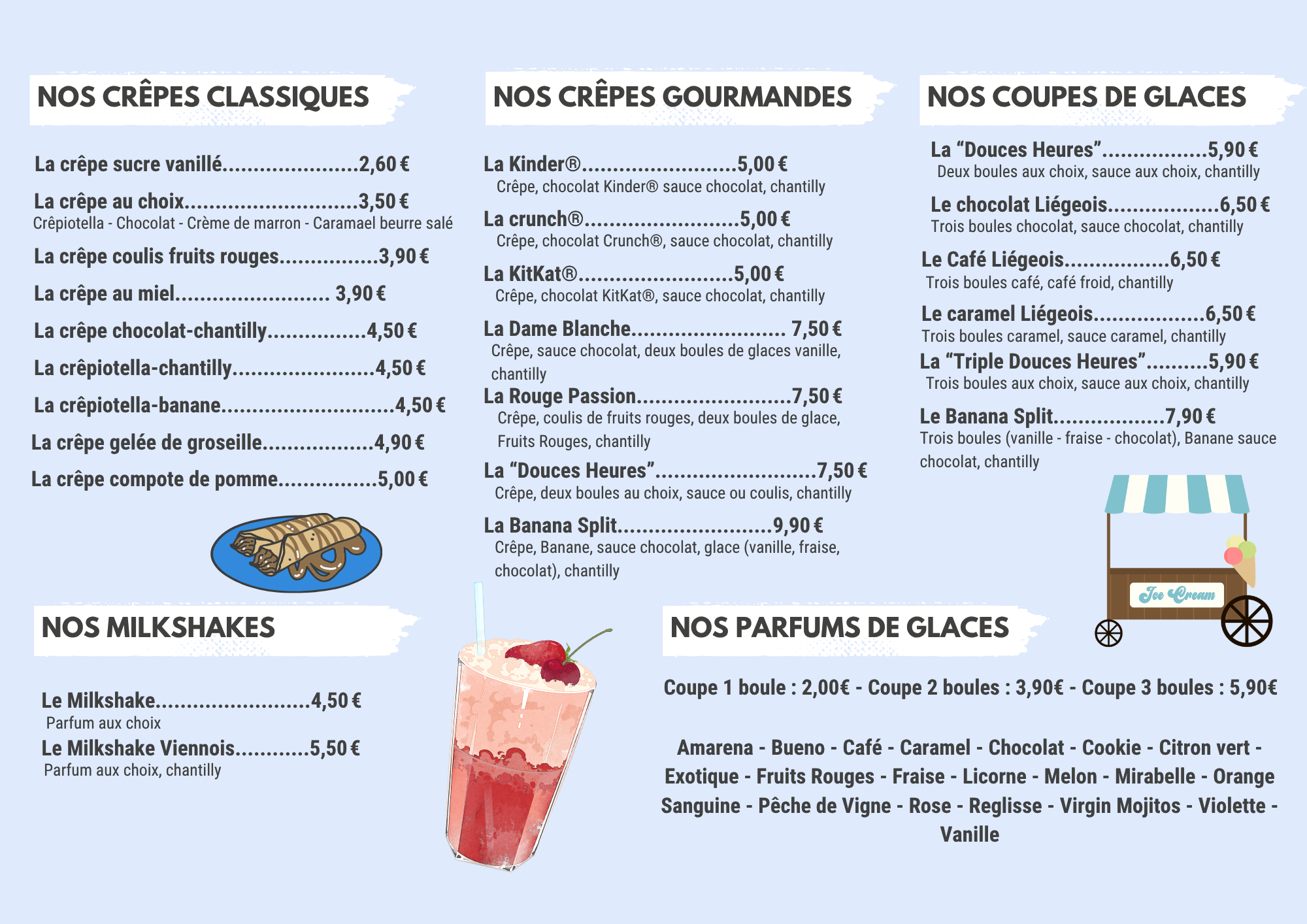 Page 5 du menu
