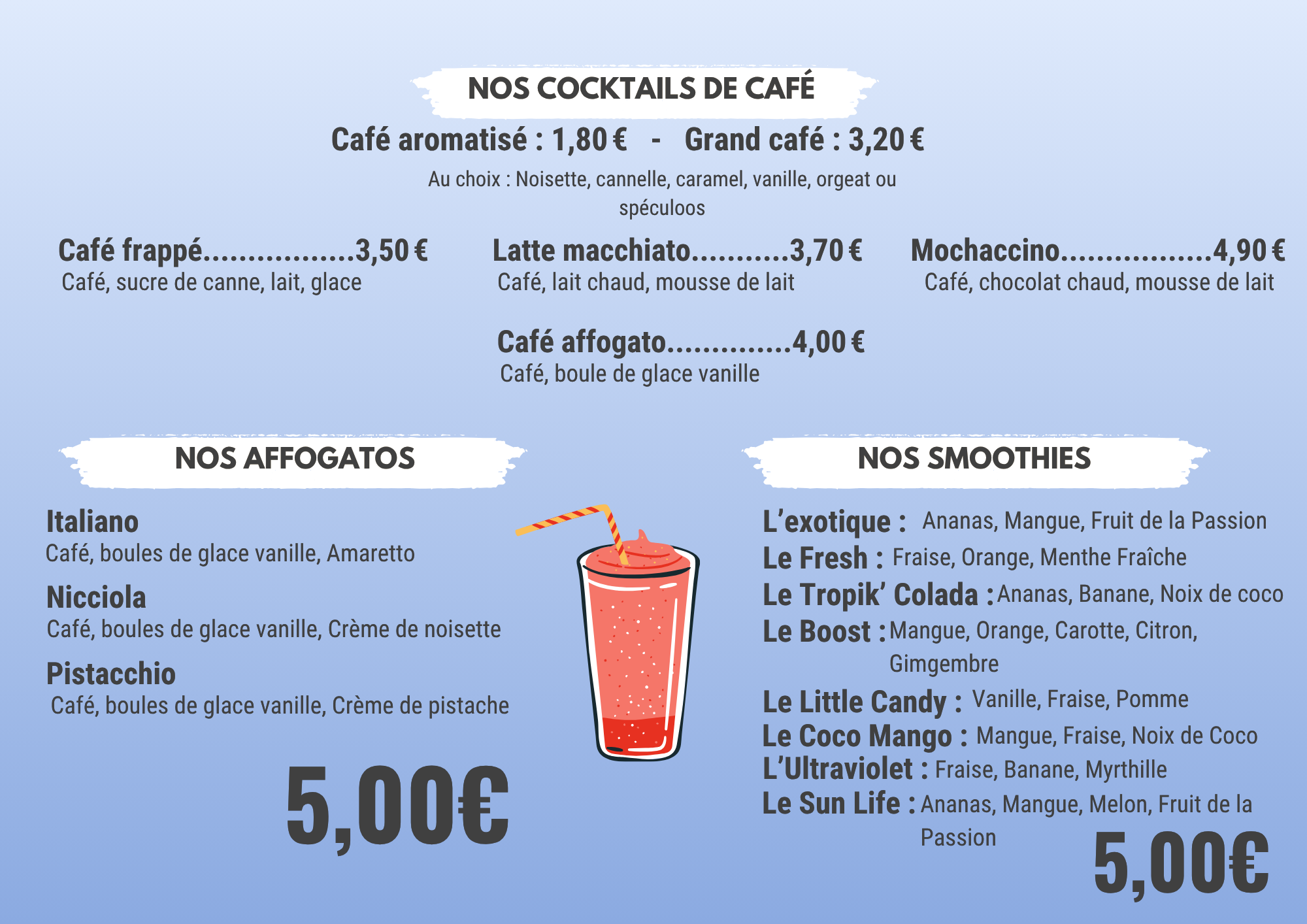 Page 6 du menu